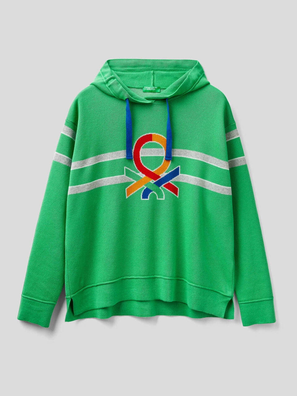 Pull en coton avec capuche image number 1
