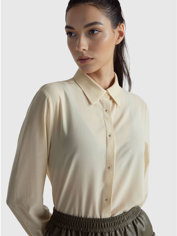 Chemise en crêpe Femme