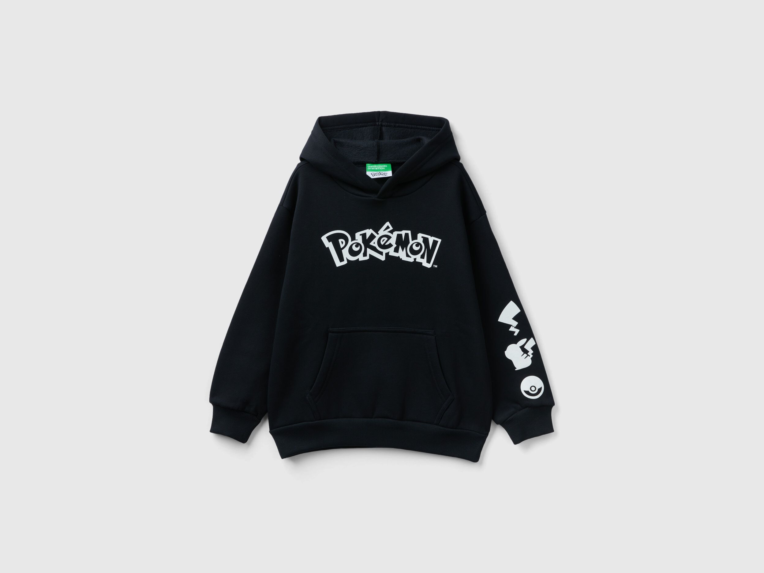 Sweat Pok mon chaud oversize Noir Benetton