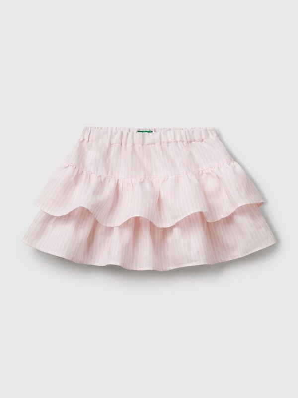Jupe rayée à volants Filles