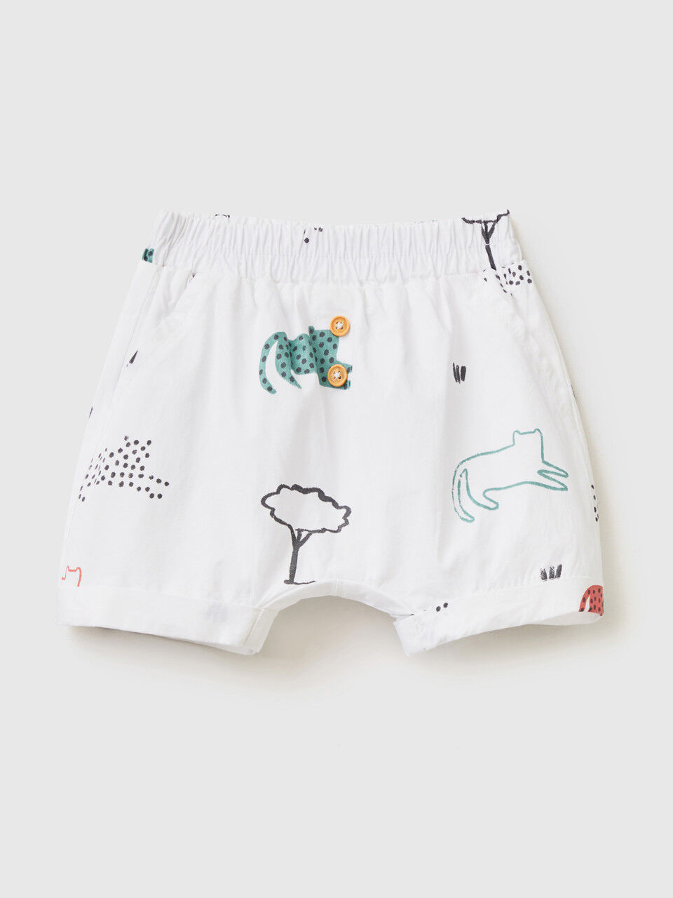 Short à motif animaux