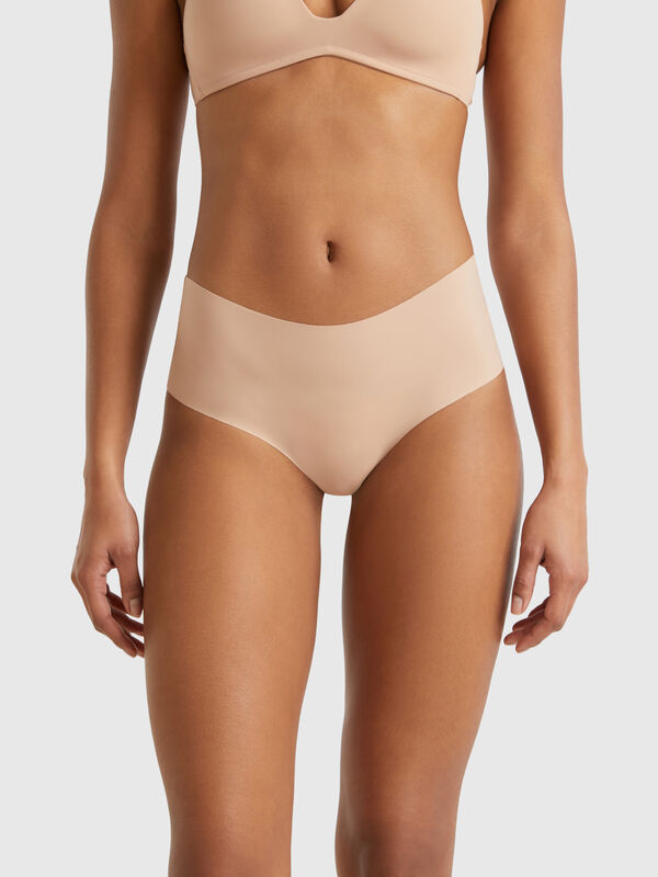 Jupe-culotte élastique avec dentelle Femme