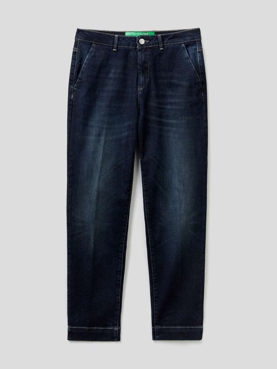 Chino coupe slim en denim image number 1