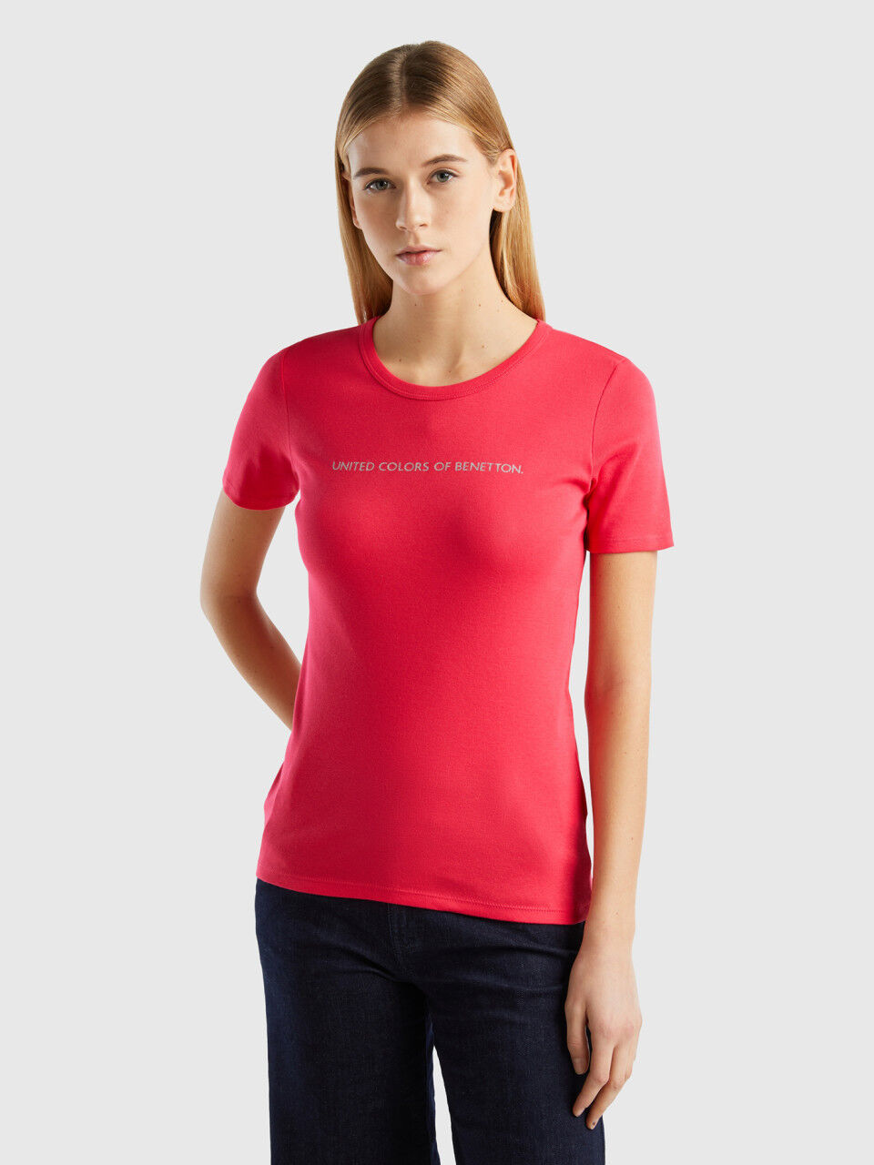 Benetton tee shirt femme sales
