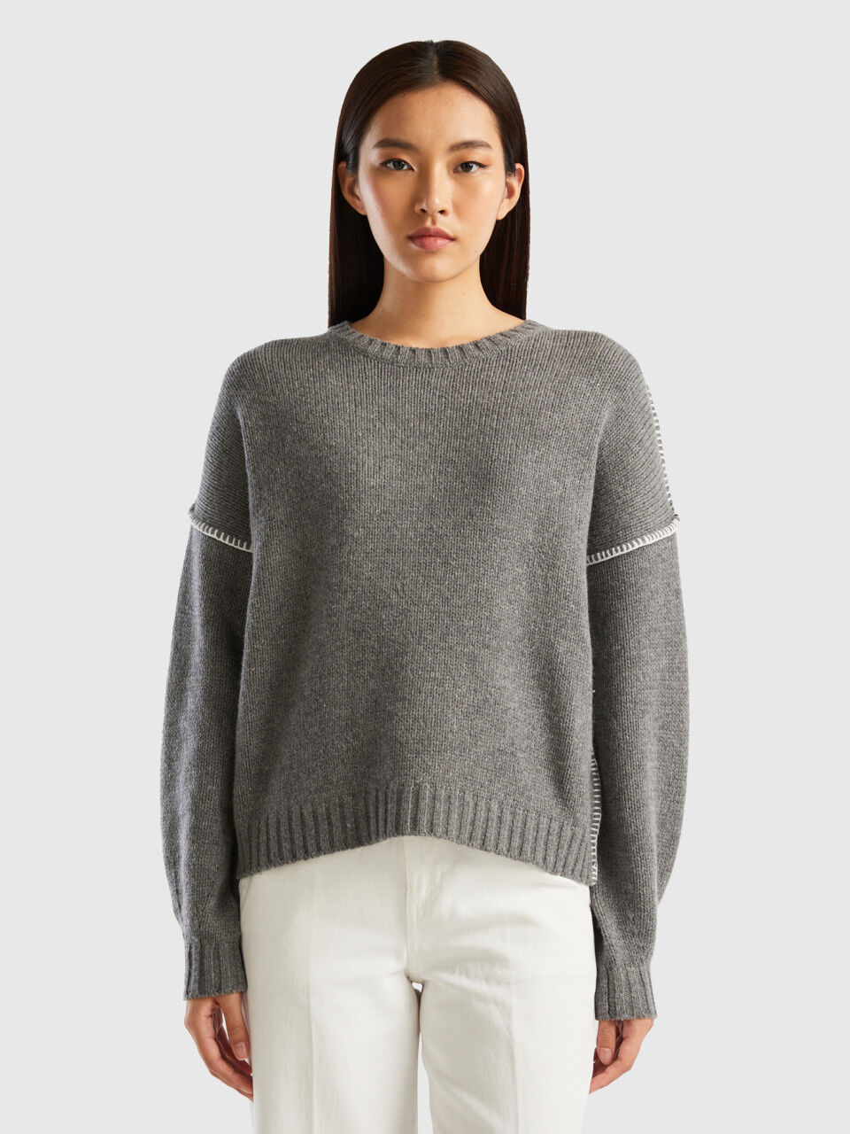 Pull benetton femme 2025 2020