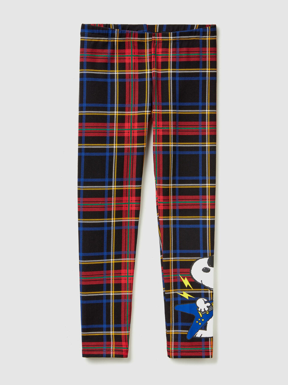 Legging à carreaux avec imprimé "Snoopy" image number 1