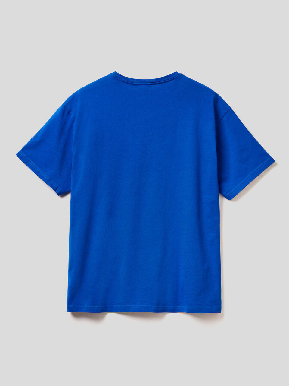 T-shirt 100% coton avec bande de couleur contrastée image number 2