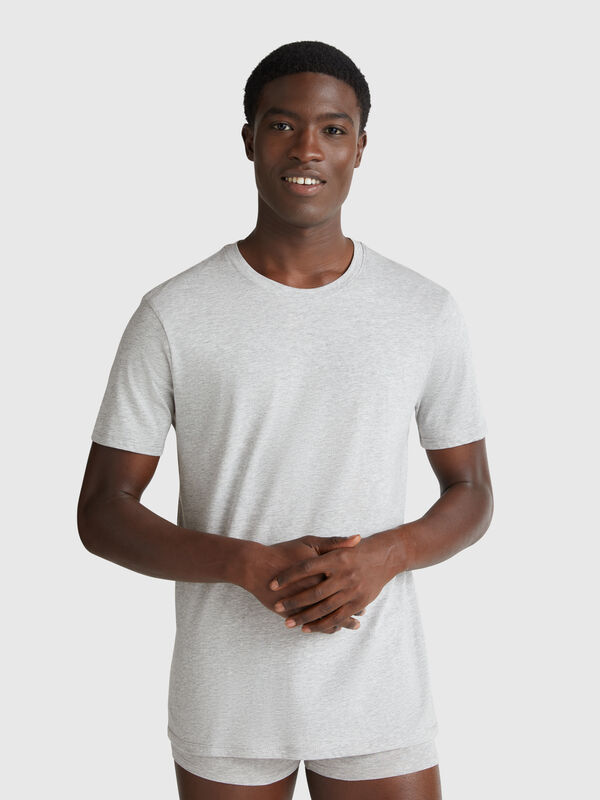 T-shirt en coton à fibres longues Homme
