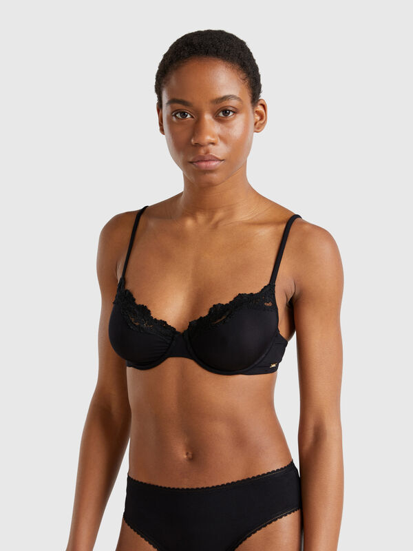 Soutien-gorge avec armatures et dentelle Femme