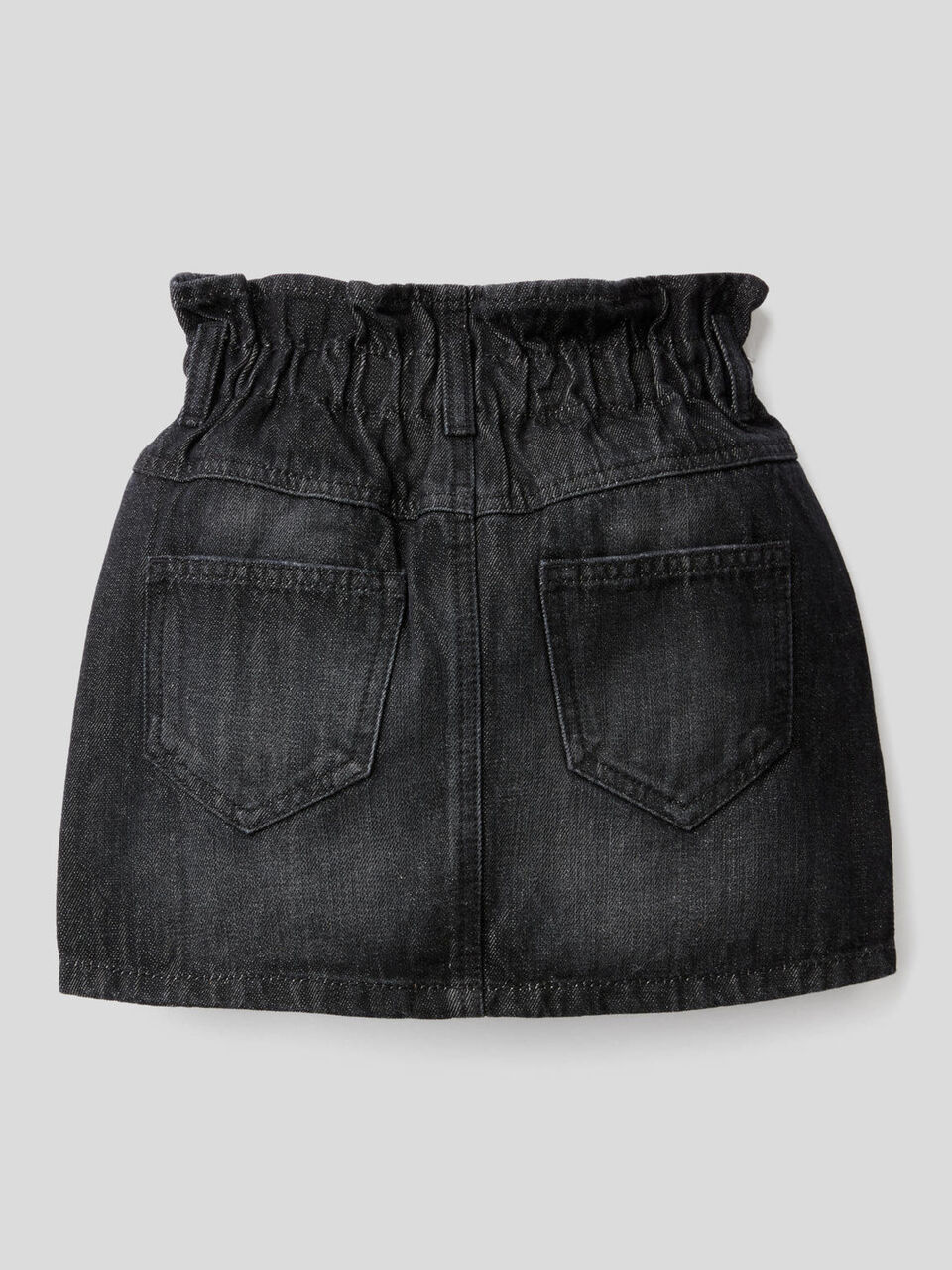 Jupe en jeans avec taille froncée image number 2