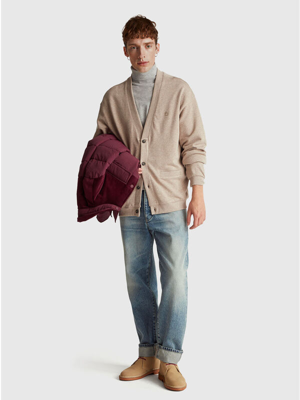 Cardigan sweat-shirt coupe décontractée Homme