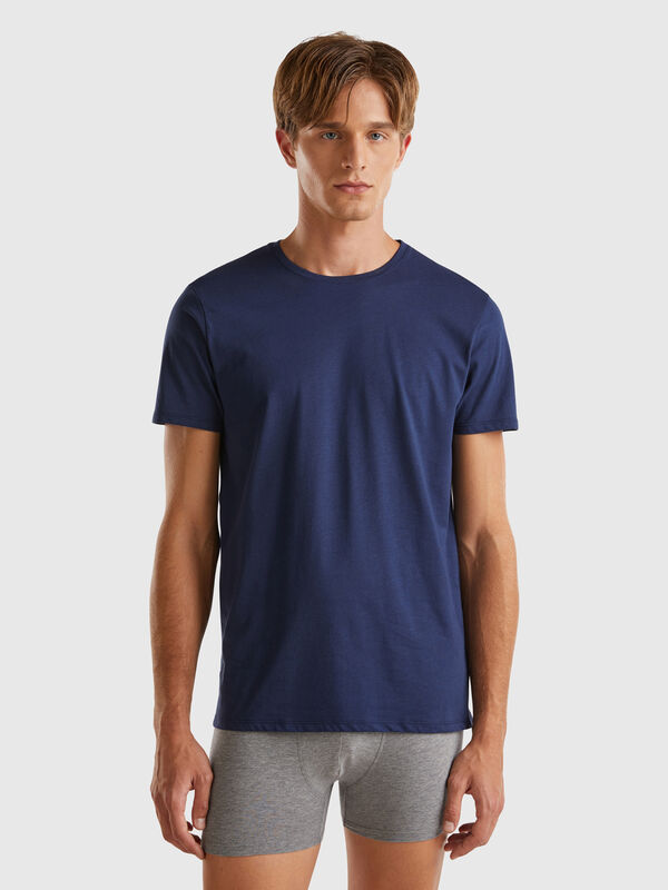 T-shirt en coton à longues fibres Homme