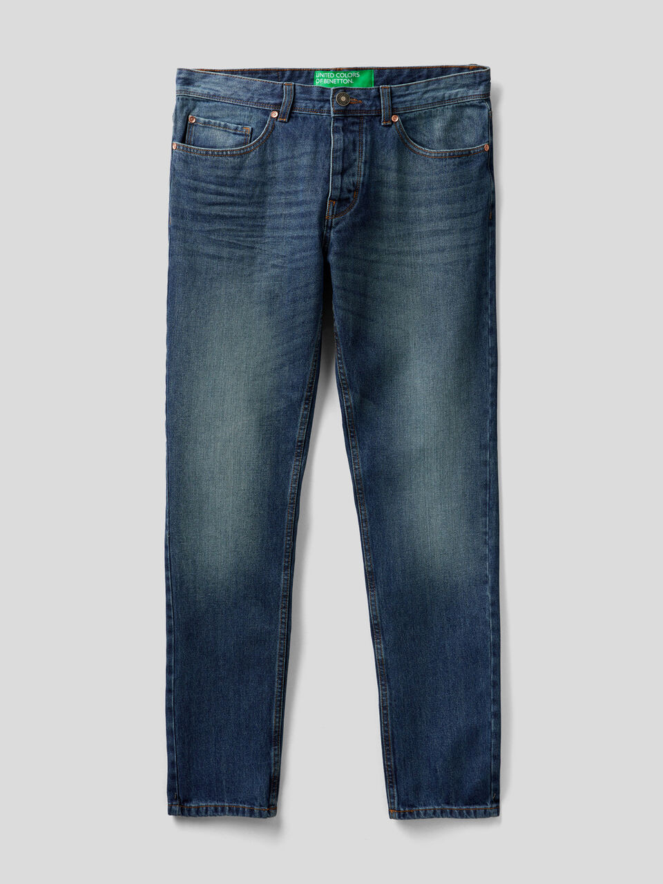 Jeans straight leg 100% coton image number 1