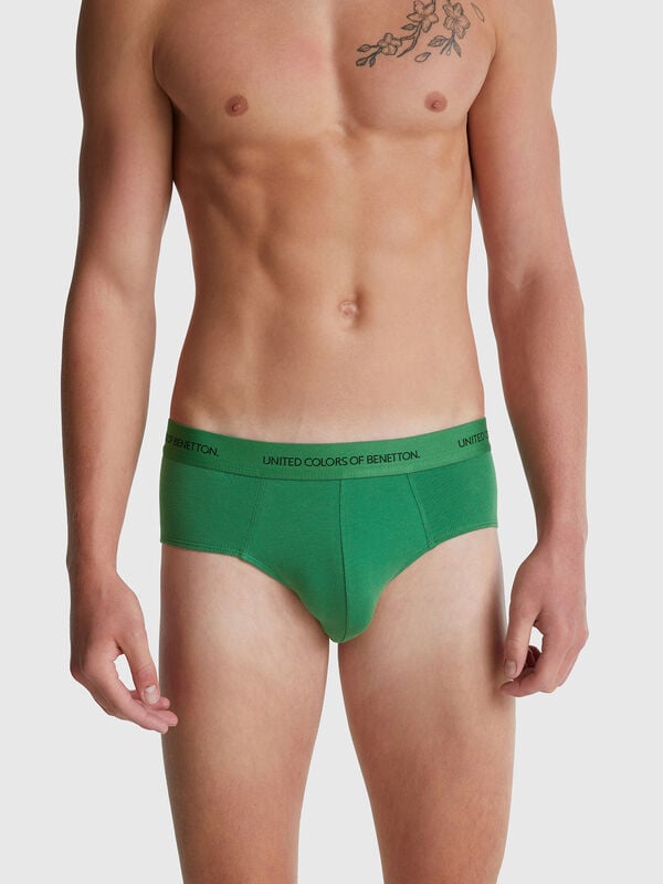 Slip en coton extensible Homme