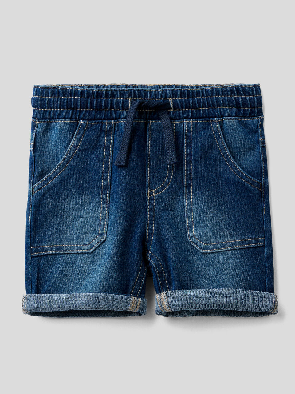 Short en molleton effet denim image number 1