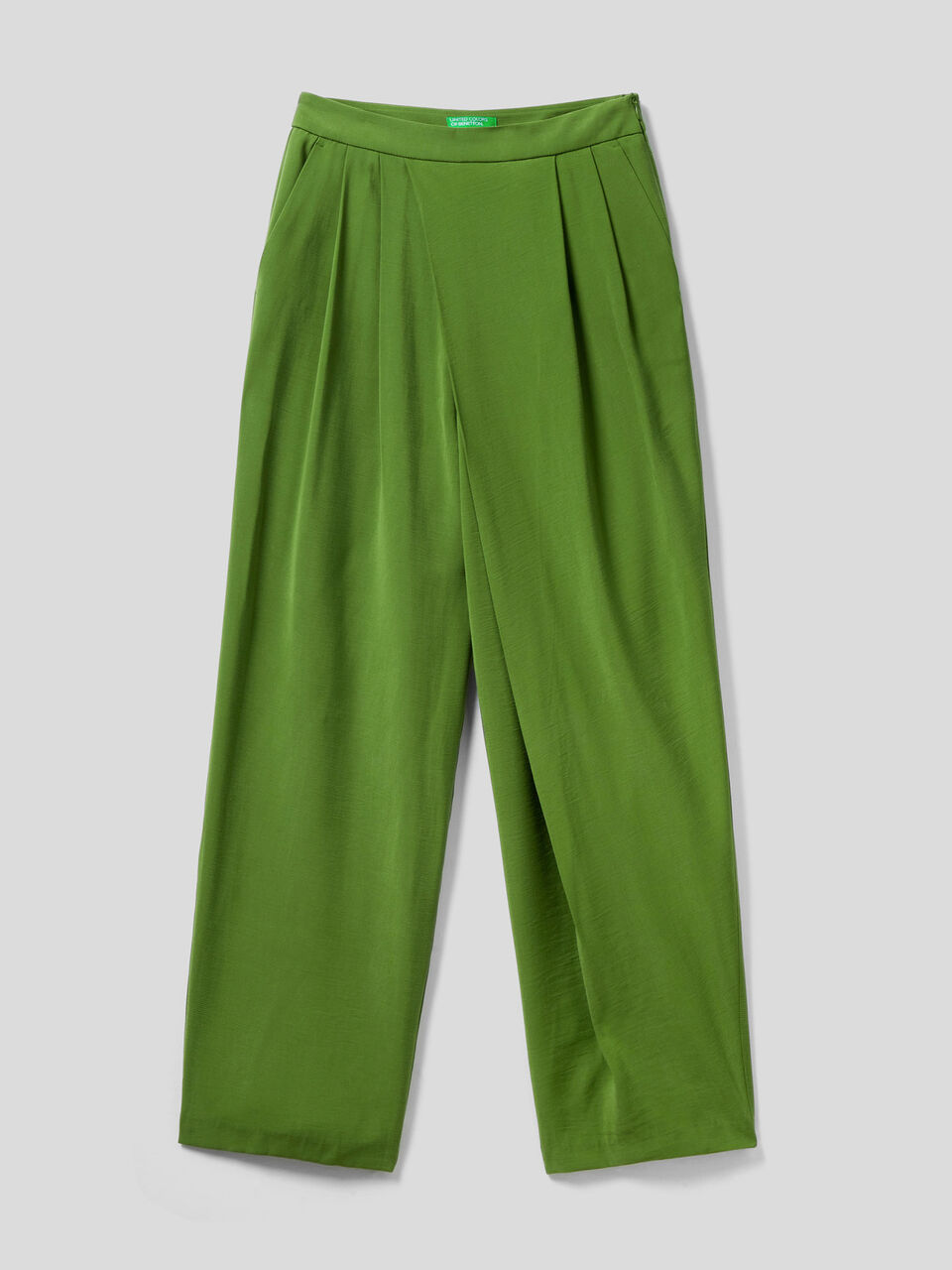 Pantalon plissé taille haute image number 1