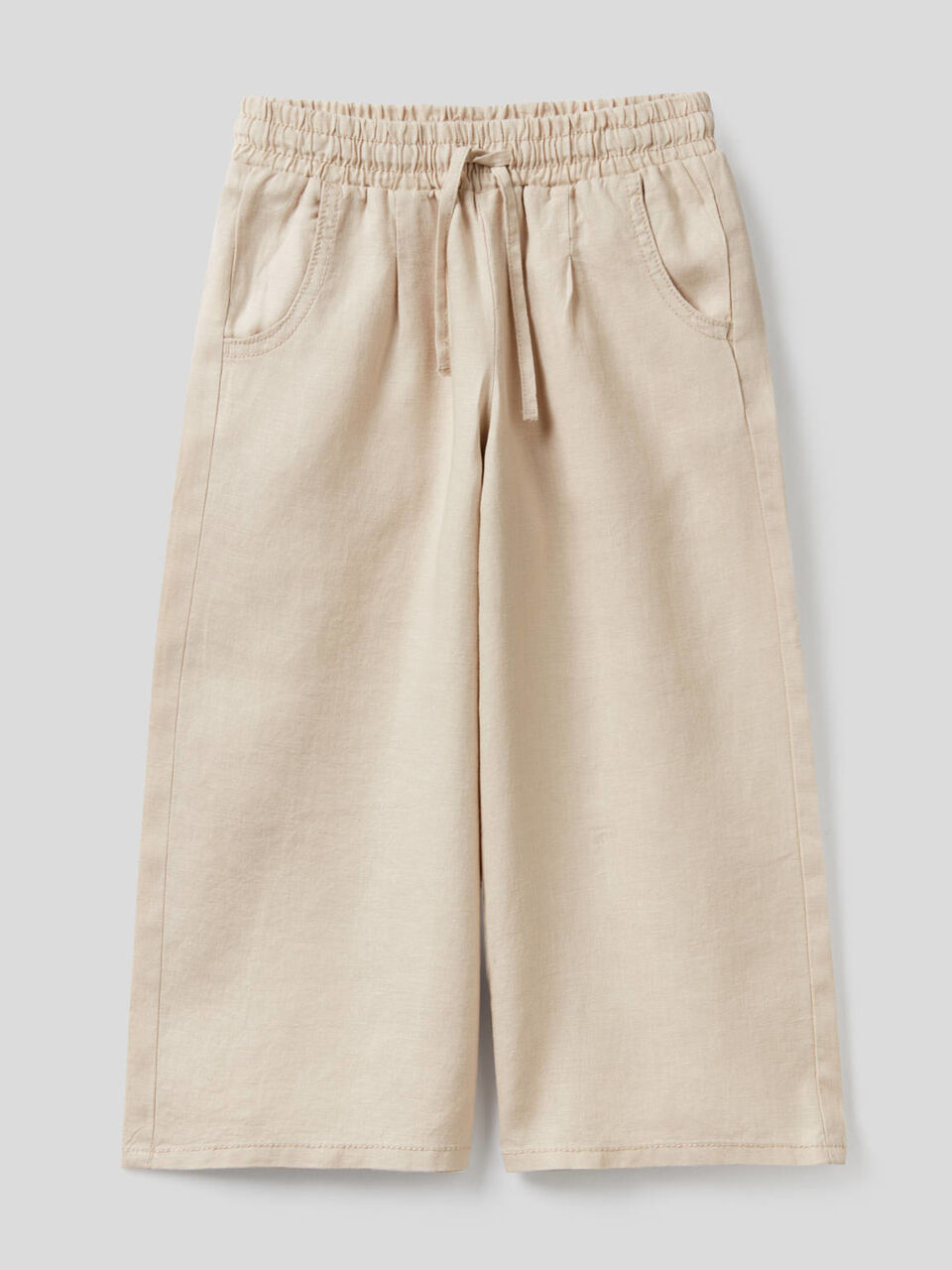 Pantalon large en 100% lin image number 1