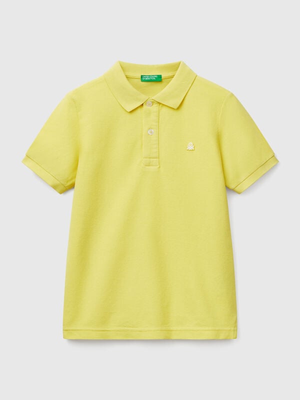 Polo slim en pur coton Garçon