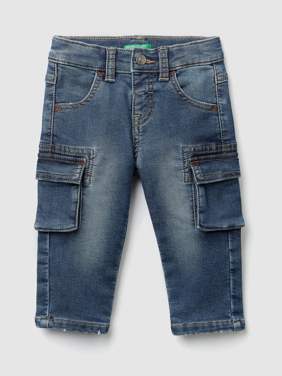 Jean cargo en denim thermique image number 1