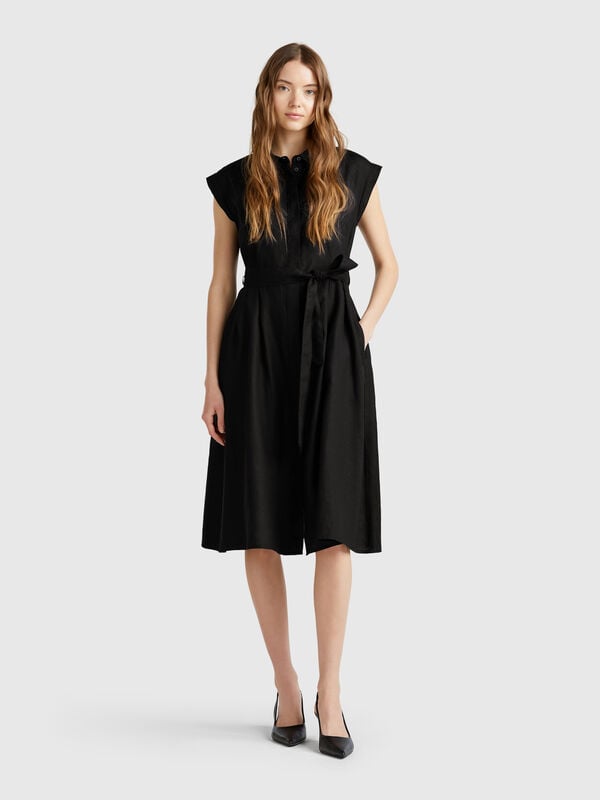 Robe chemise pur lin Femme