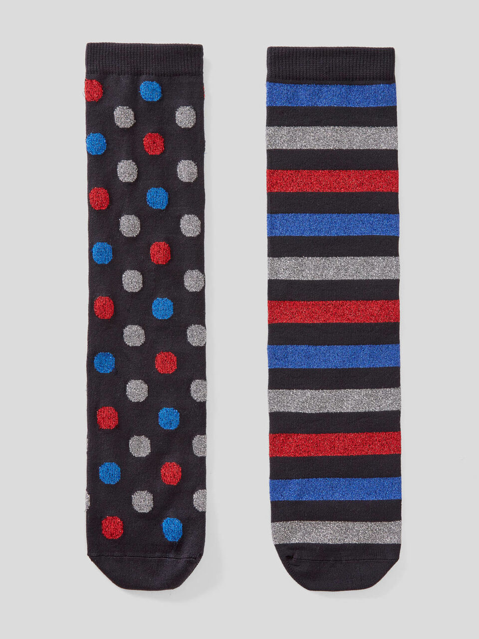 Chaussettes à motif avec lurex image number 1