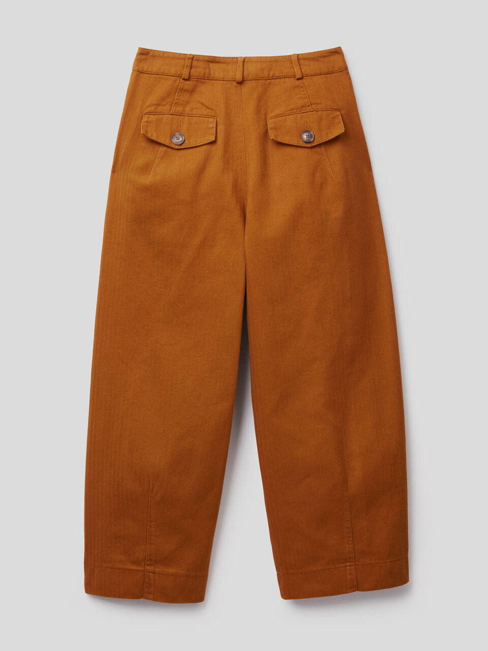 Pantalon à coupe ample en pur coton image number null