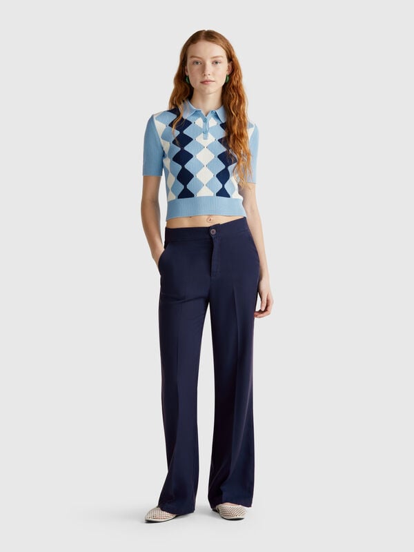 Pantalon pur lyocell Femme