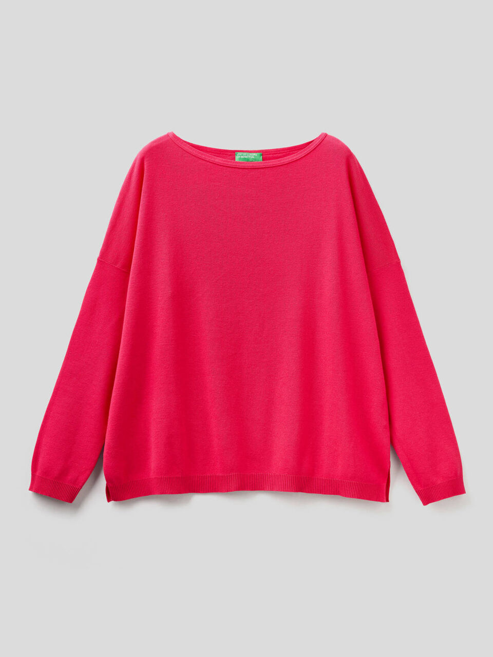 Pull en coton avec encolure ronde image number 1