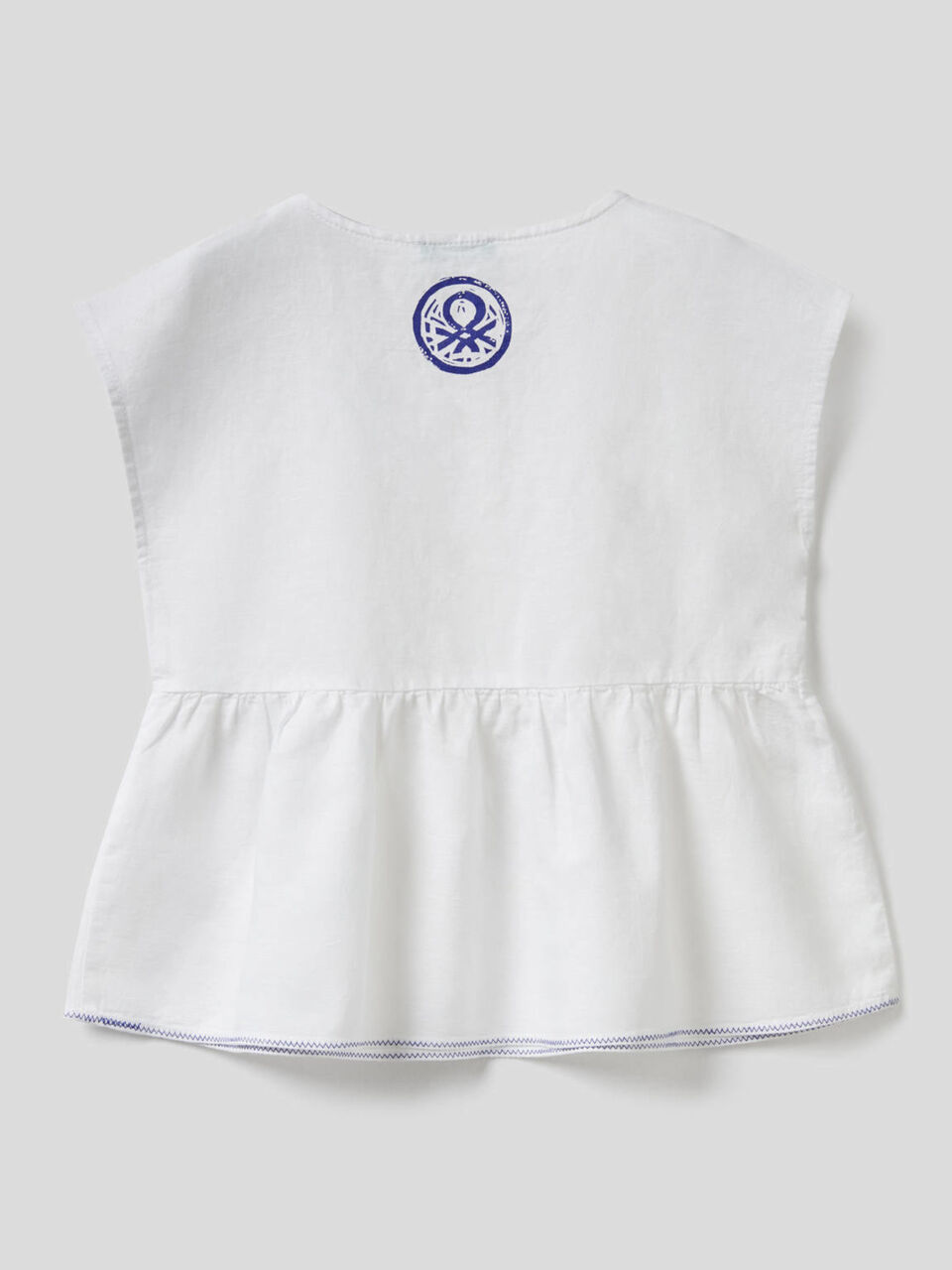 Blouse à manches courtes avec volant image number 2
