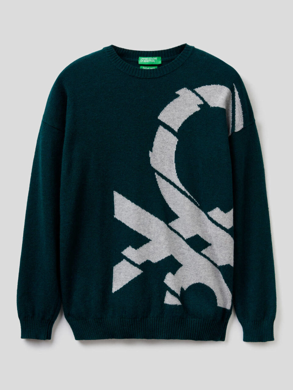 Pull avec logo en intarsia image number 1