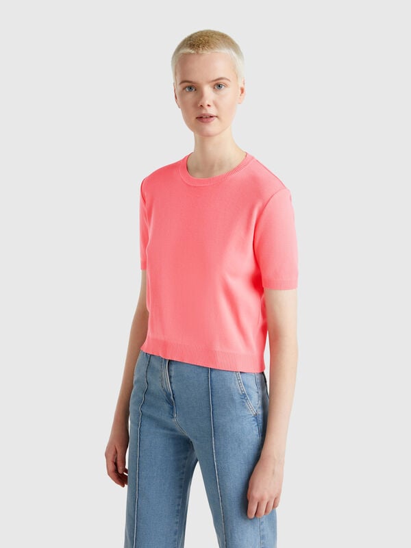 Chemise à manches courtes 100% coton Femme