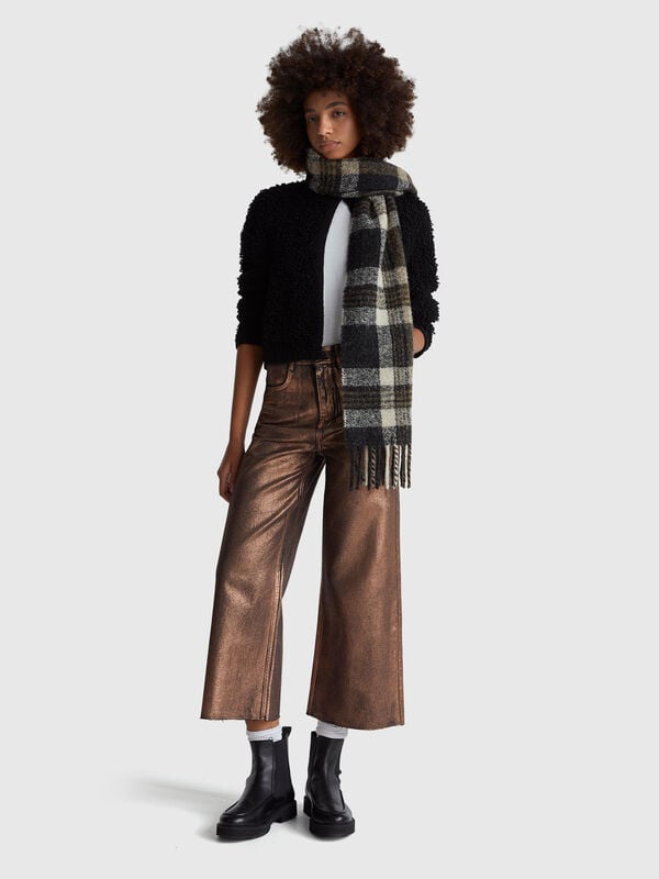 Jean effet laminé Femme