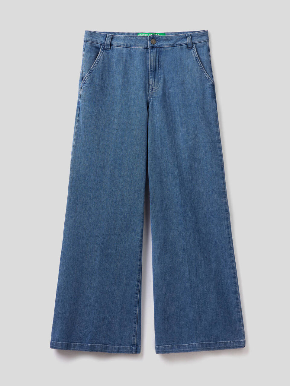 Jeans évasé en coton stretch image number 1