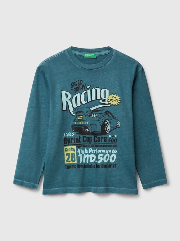 T-shirt avec slogan imprimé Garçon