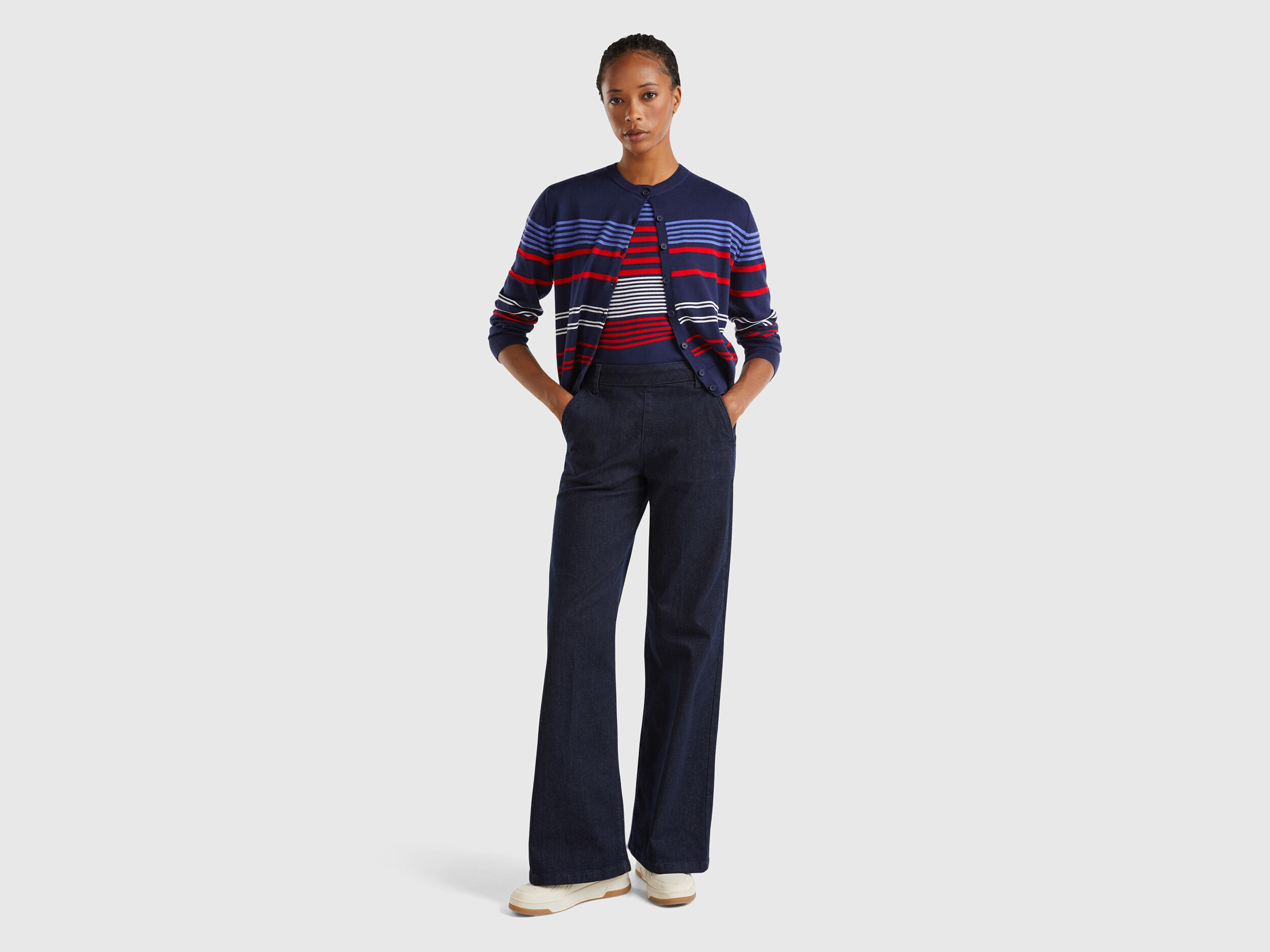 Jeans Evases Femme Nouvelle Collection 2024 Benetton