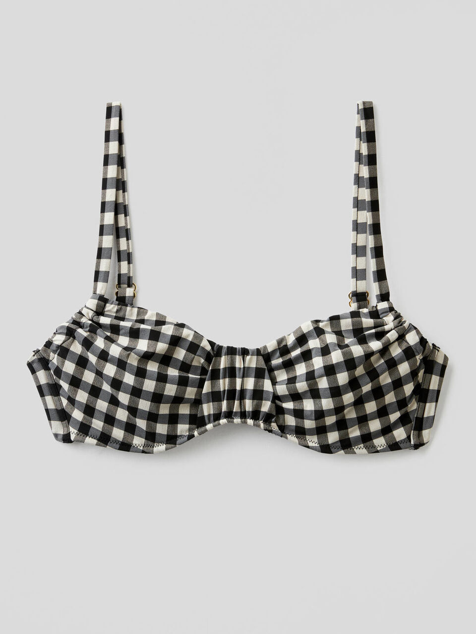 Haut de maillot à motif vichy image number 1