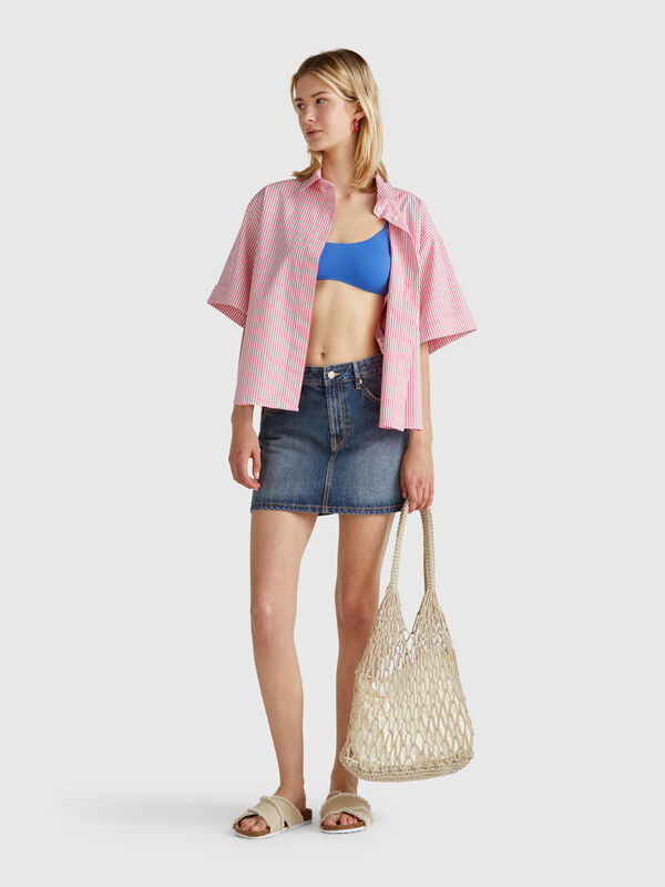 Mini-jupe en jean Femme