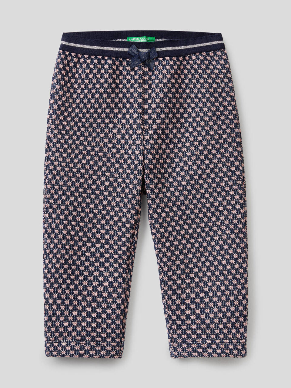 Pantalon avec motif géométrique bicolore image number 1