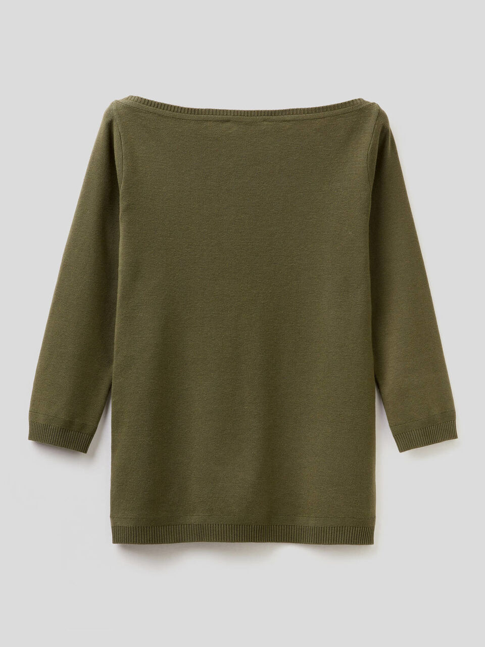 Pull 100% coton avec encolure bateau image number 2