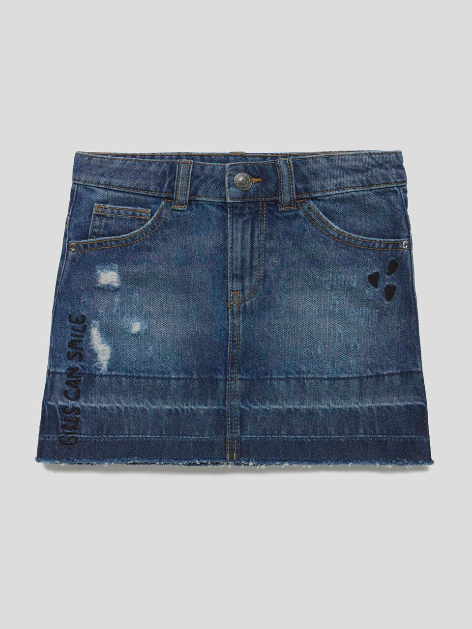 Jupe en denim avec déchirures image number 1