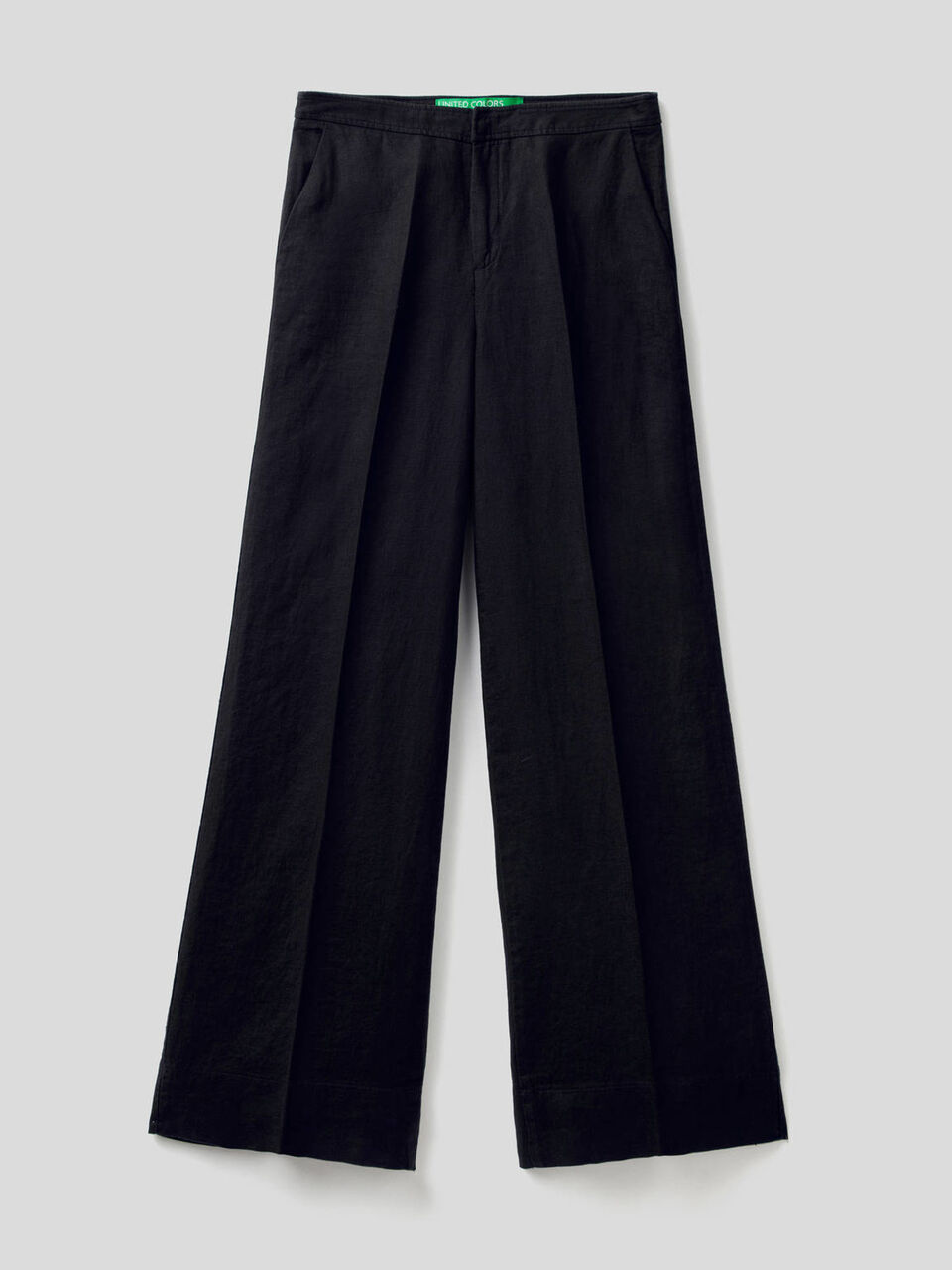 Pantalon palazzo 100% lin image number 1