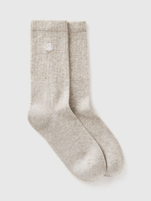 Chaussettes de sport en coton mélangé stretch