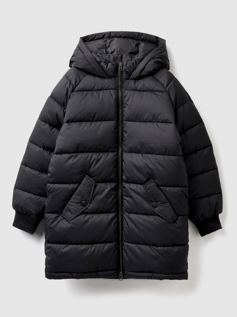 Blouson long avec capuche image number 1