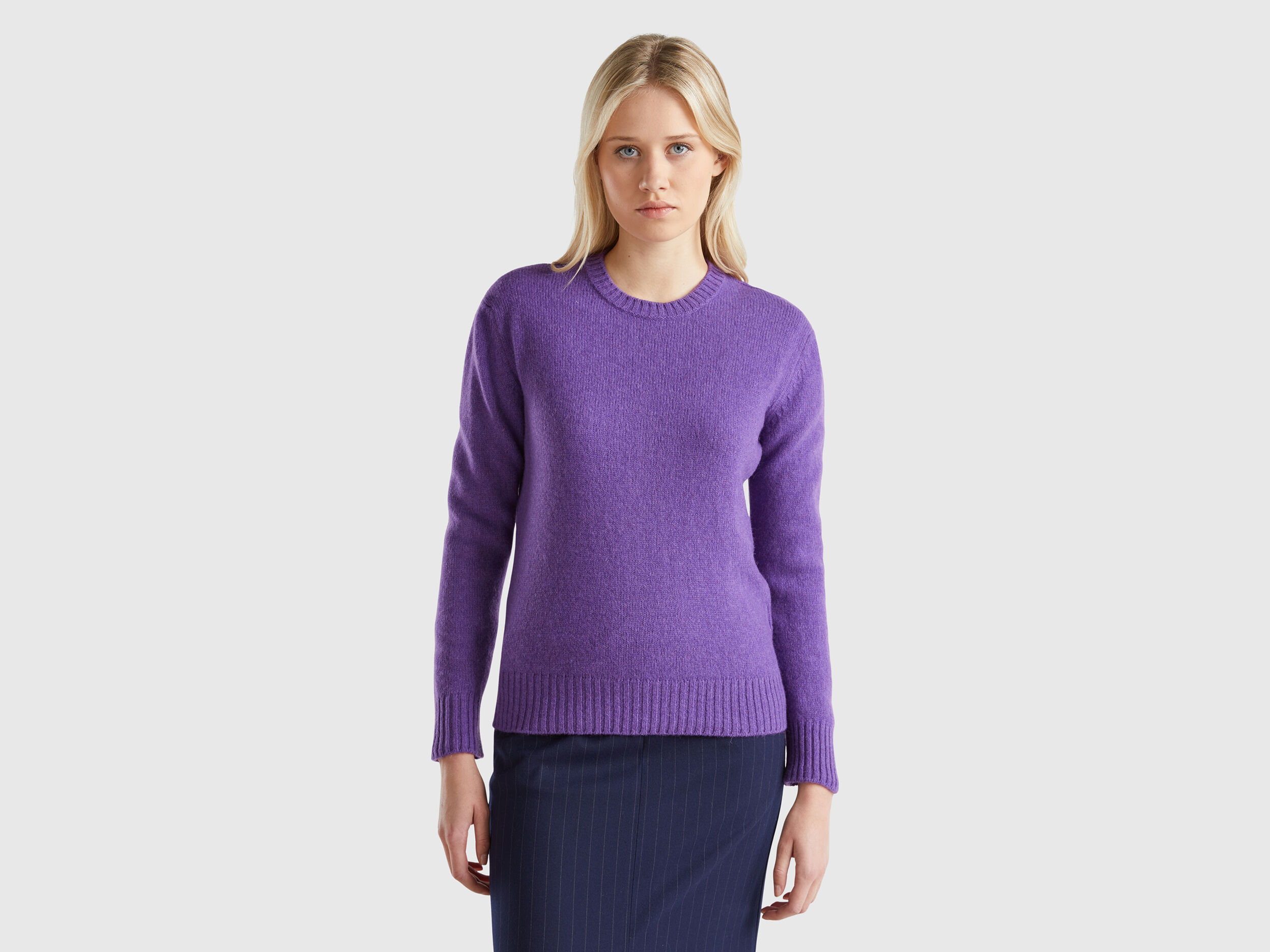Maille Iconique Laine Shetland Femme 2024 Benetton