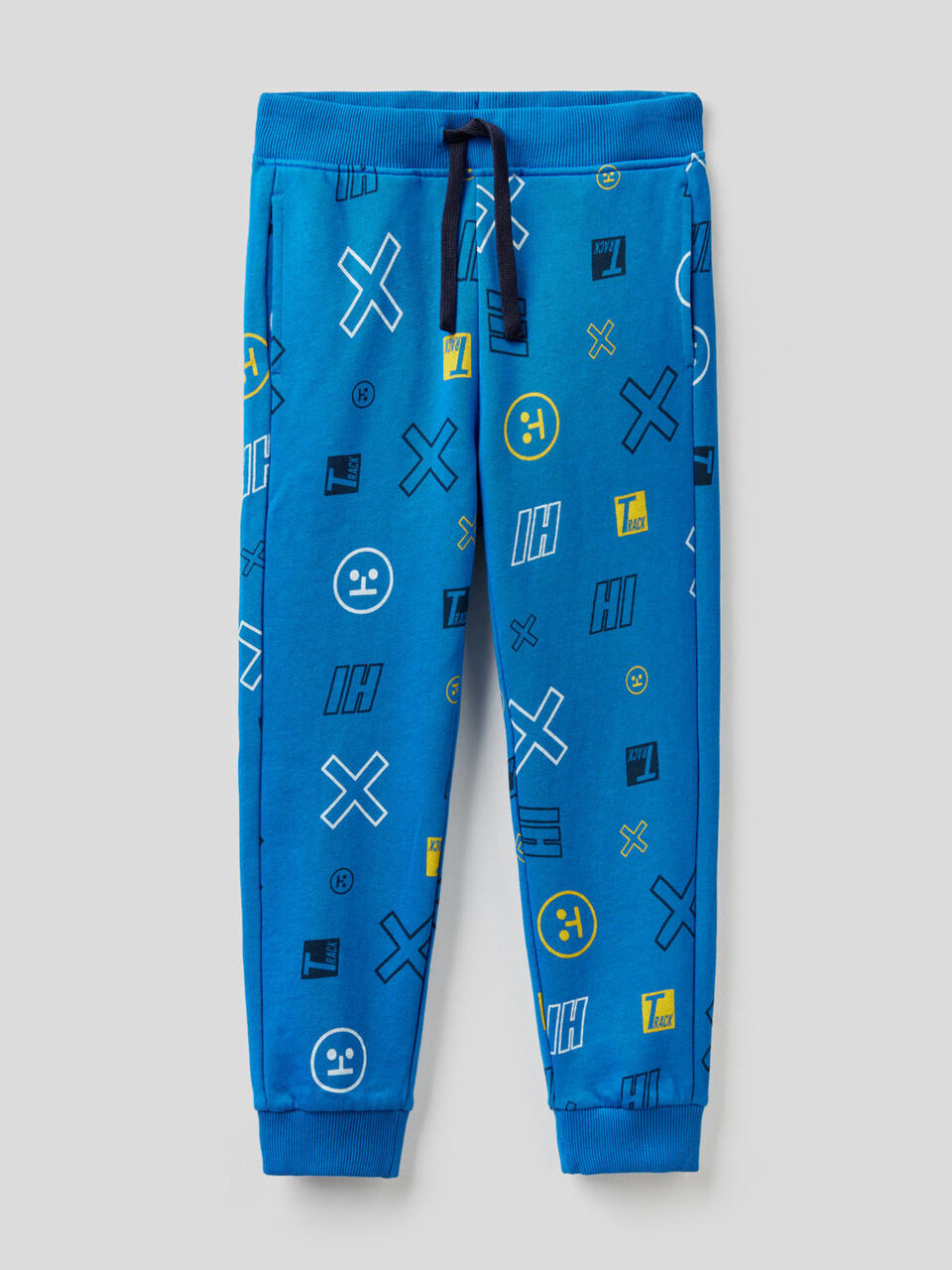 Pantalon en molleton imprimé fantaisie image number 1