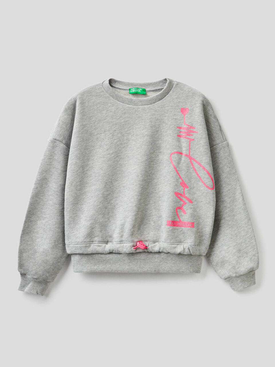 Sweat cropped avec imprimé pailleté image number 1