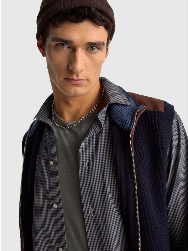 Chemise à carreaux 100% coton Homme