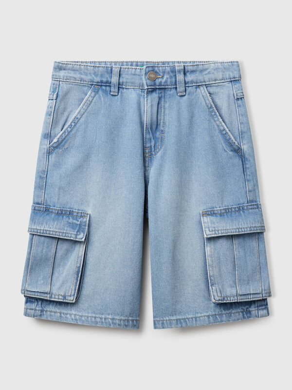 Short cargo droit Garçon