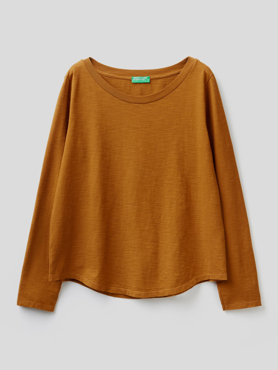 T-shirt manches longues en pur coton image number 1