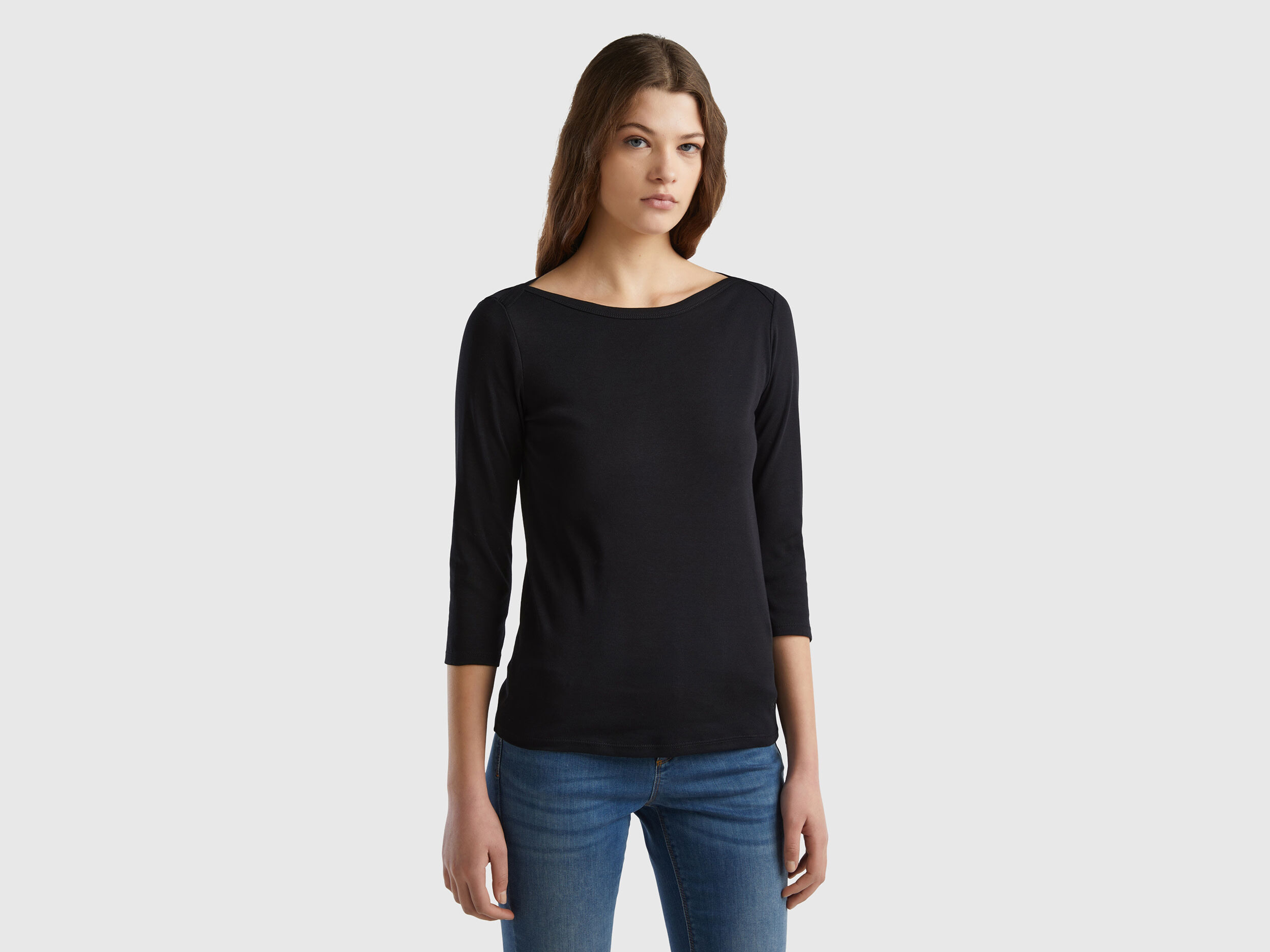 Tee shirt femme encolure bateau best sale